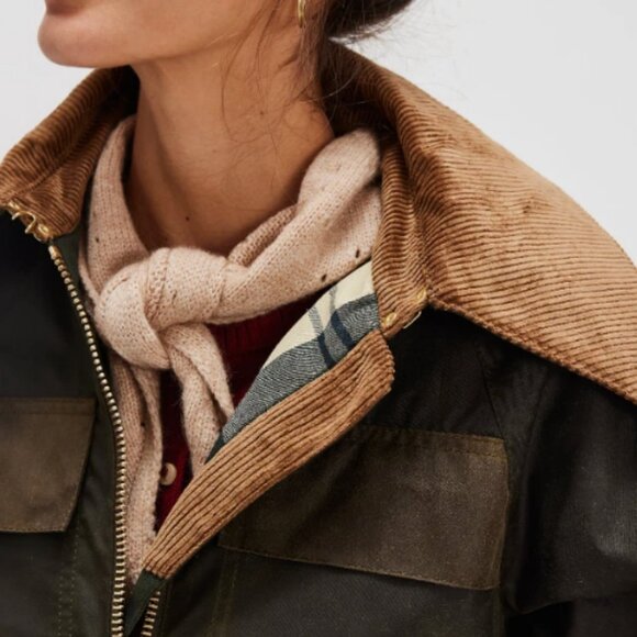 Olive/Beech/Ancient ~ BARBOUR BEAULY Waxed Jacket MSRP$585 British Elegance - Picture 14 of 16